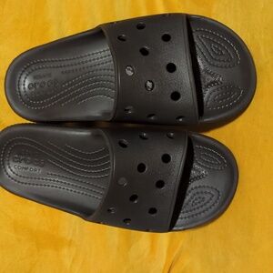 CROCS Black Slide Sandals 4 6